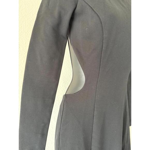 Nicholas Zaire Open Back Long Sleeve Jersey Maxi Dress w/ Slit - Sz 2 - Picture 5 of 15